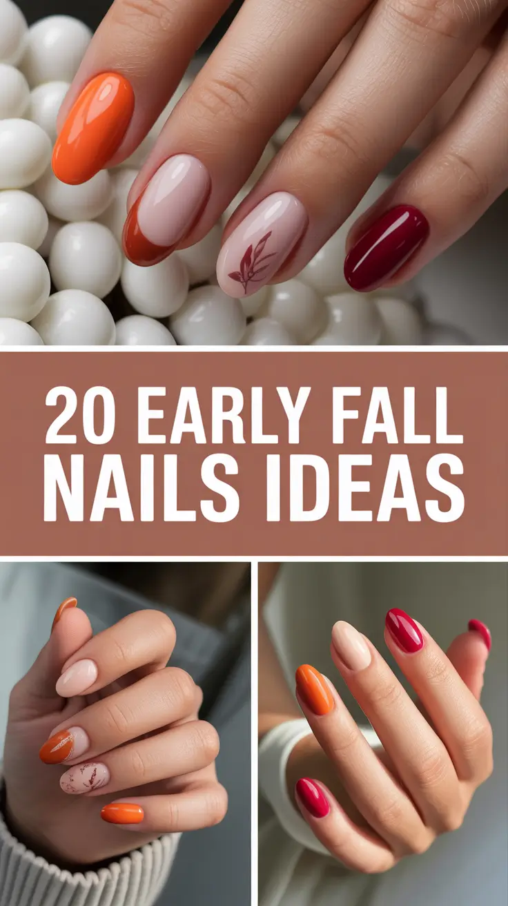 Early Fall Nails Ideas for 2025: Inspo Designs in Almond, Chrome, and Sage Green