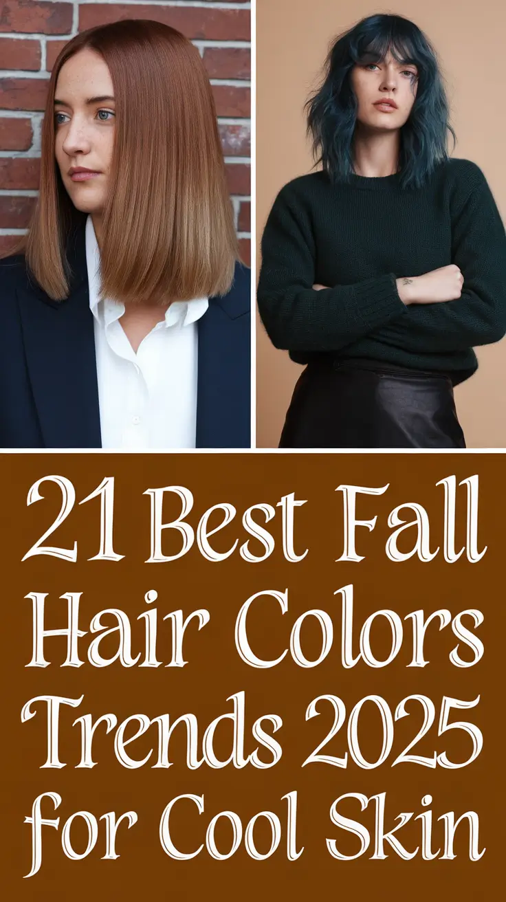 Best Fall Hair Colors Trends 2025 for Cool Skin Tones