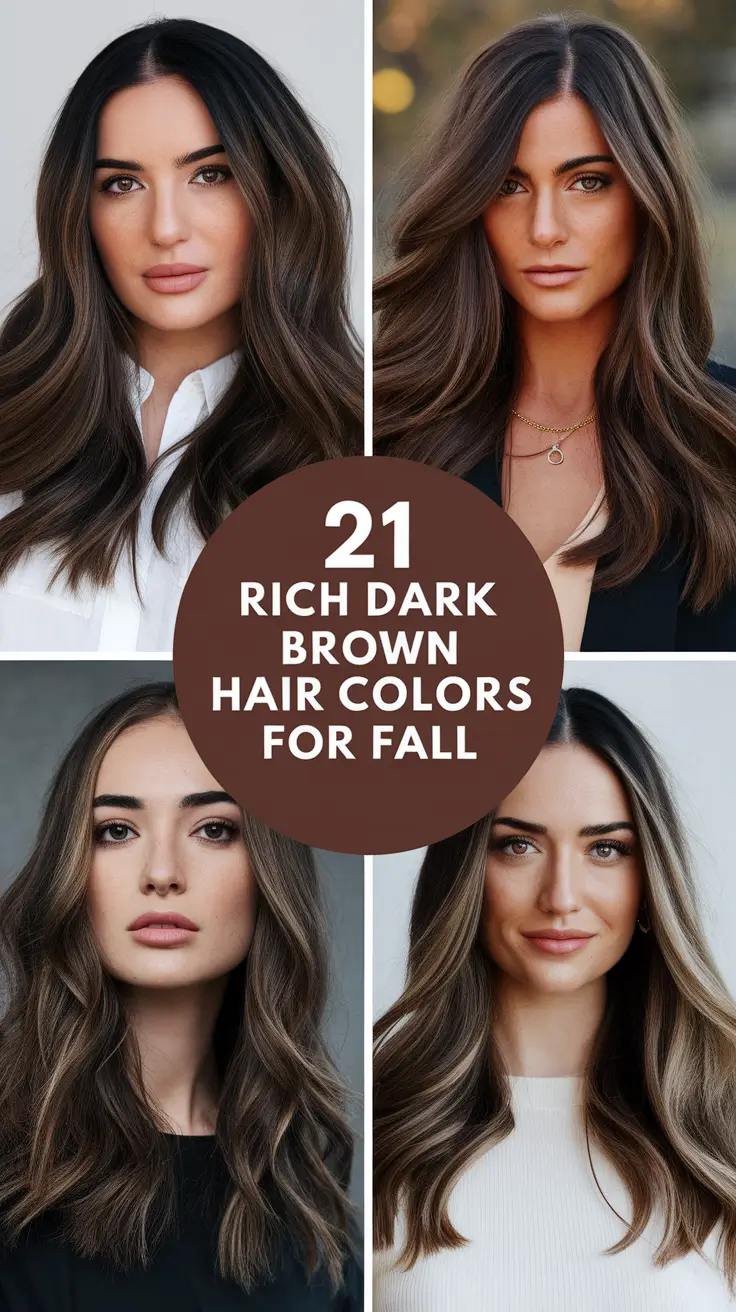 Rich Dark Brown Hair Colors for Fall 2025: 21 Timeless Ideas That Add Warmth and Glow