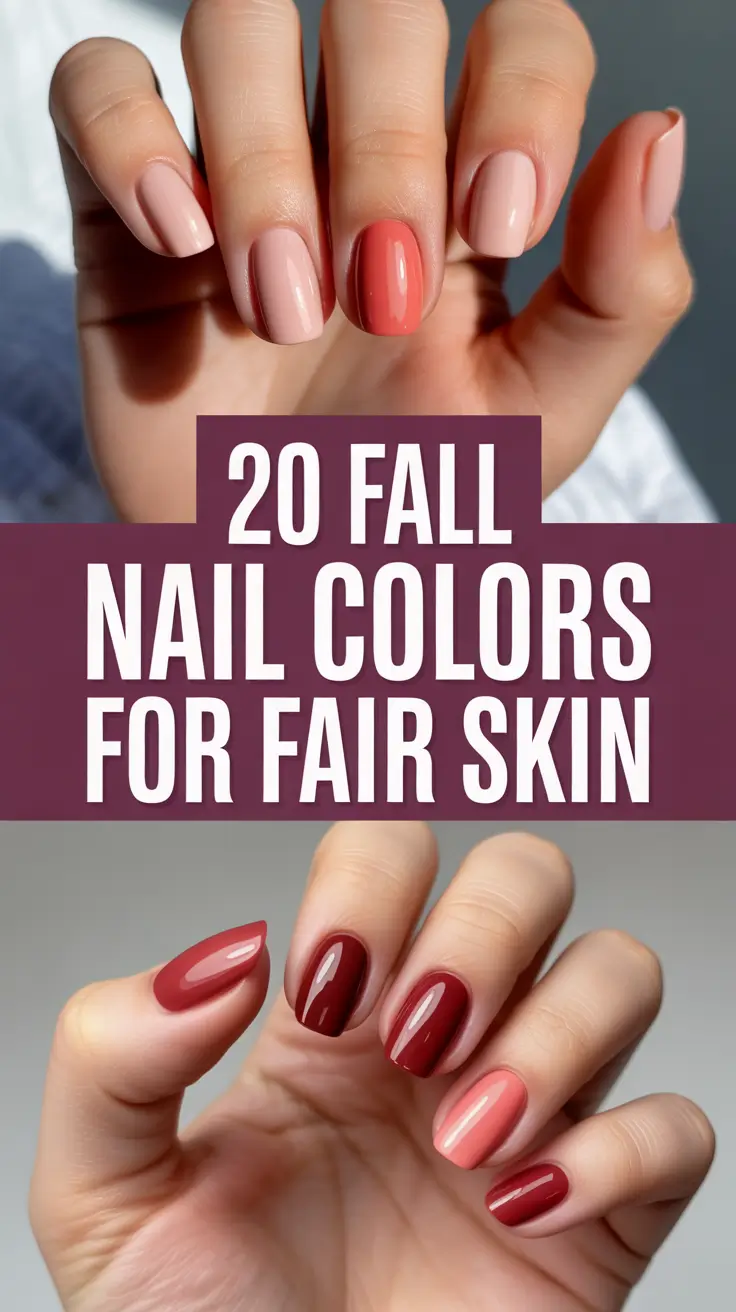 Fall 2025 Nail Colors for Fair Skin – Trendy Shades to Flatter Every Look