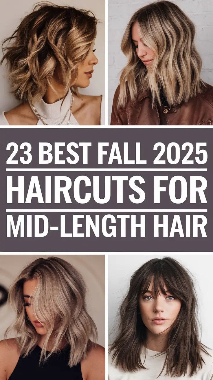 Best Fall 2025 Haircuts for Mid-Length Hair – Trendy Styles for the Season