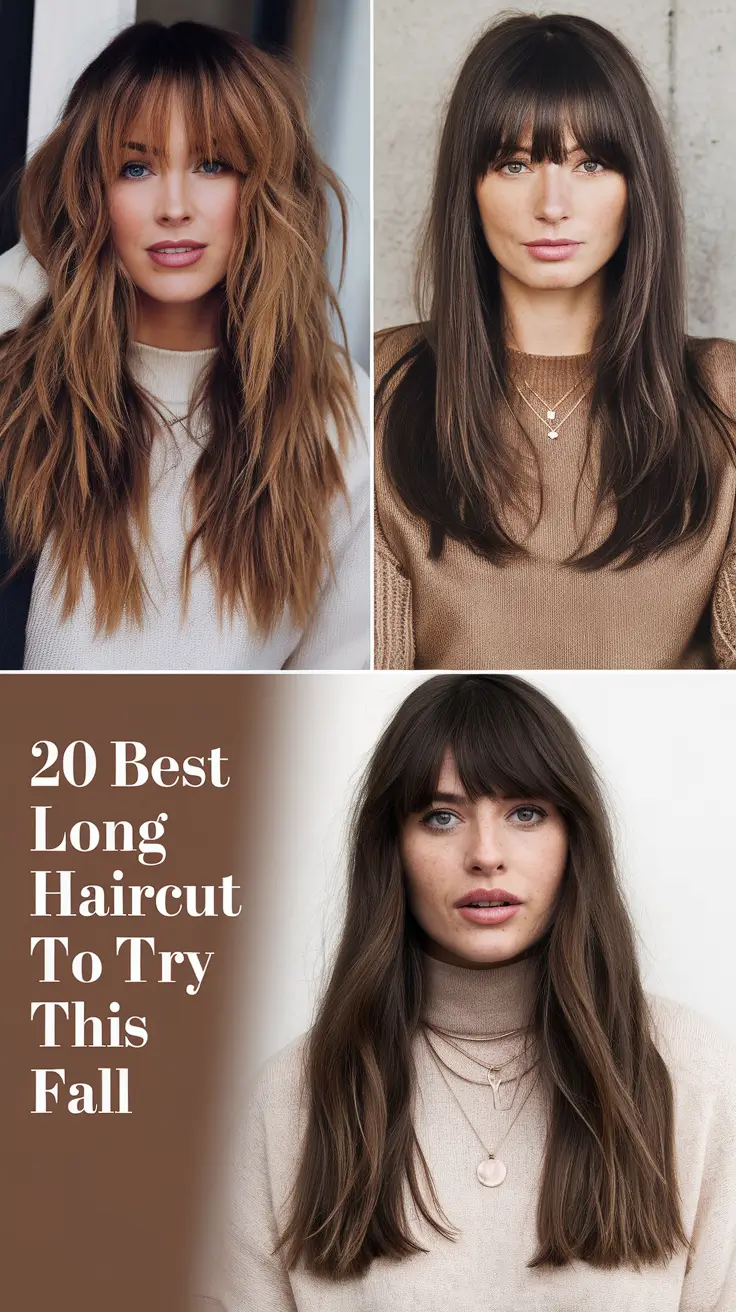 Best Long Haircut to Try This Fall 2025 – Stylish Layers and Bangs Ideas