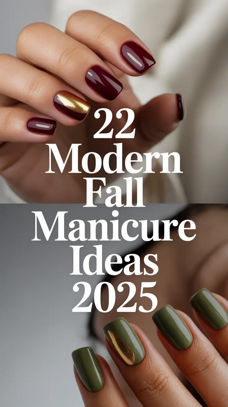 Modern Fall Manicure Ideas 2025 – Classy Designs & Trending Colors for Short Nails