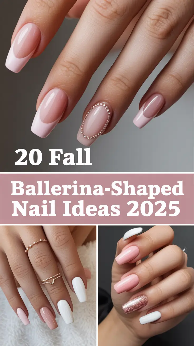 Fall Ballerina-Shaped Nail Ideas 2025 – Stunning Short & Long Seasonal Designs