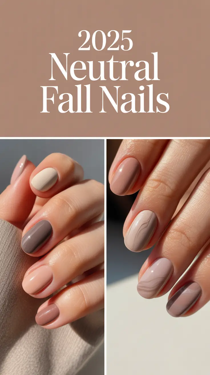 2025 Neutral Fall Nails: Chic Ideas for Autumn Manicure Trends