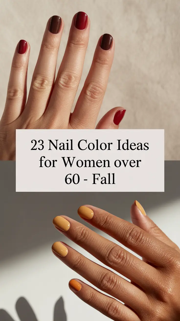 Nail Color Ideas for Women Over 60 – Fall 2025: Elegant & Modern Choices