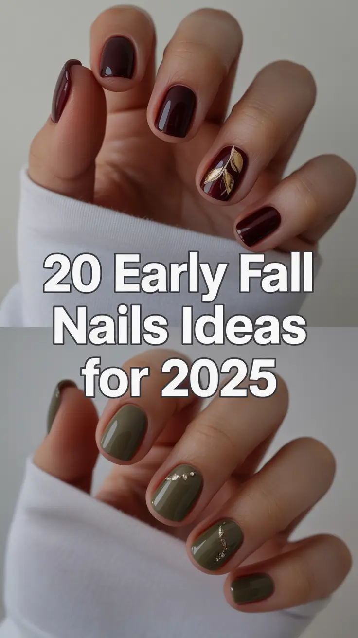 Early Fall Nails Ideas for 2025: Inspo Designs in Almond, Chrome, and Sage Green