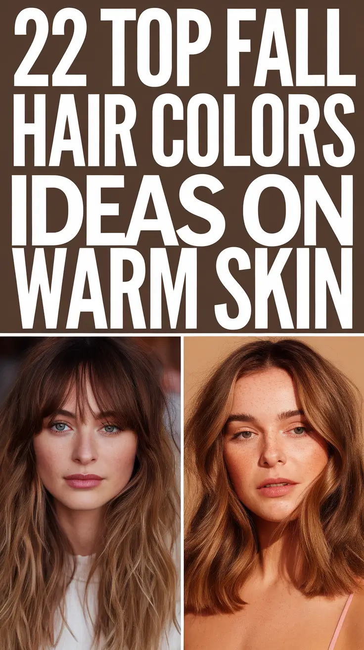 Top Fall Hair Colors Ideas 2025 on Warm Skin That Flatter Every Shade, from Tan to Olive