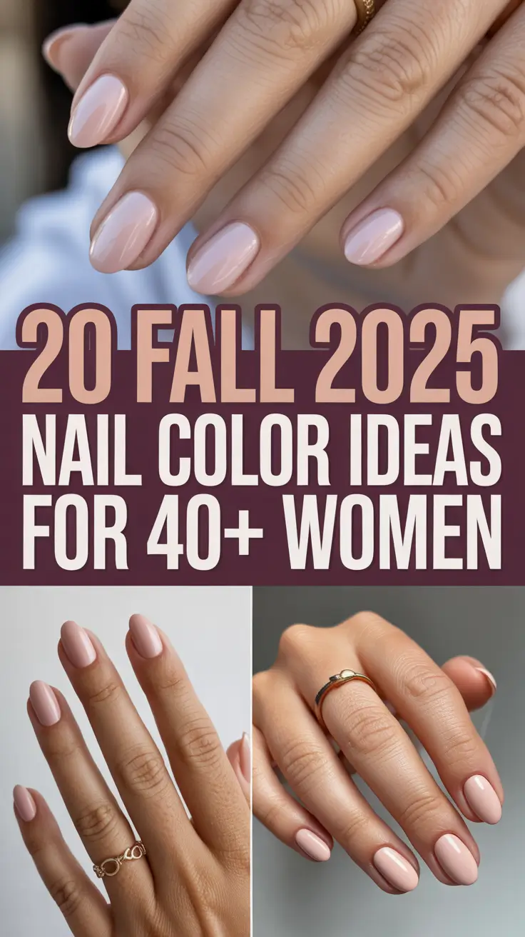 Fall 2025 Nail Color Ideas for 40+ Women – Stylish & Timeless Inspiration