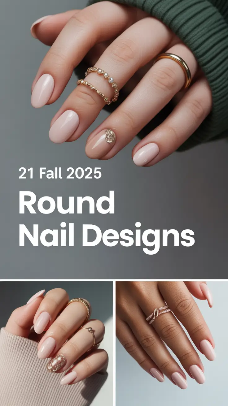 Fall 2025 Round Nail Designs: Cute, Simple & Stylish Ideas for Every Length