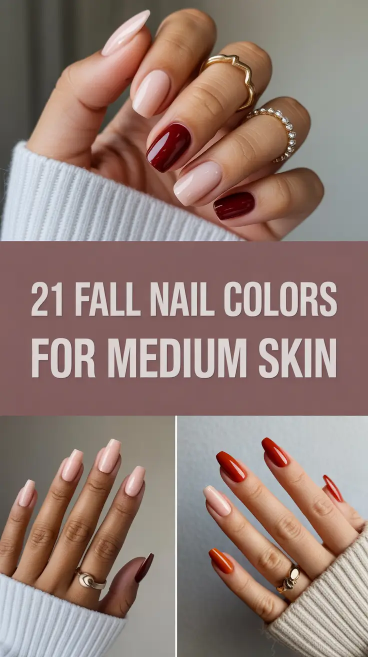 2025 Fall Nail Colors for Medium Skin: Chic Trends and Timeless Tones