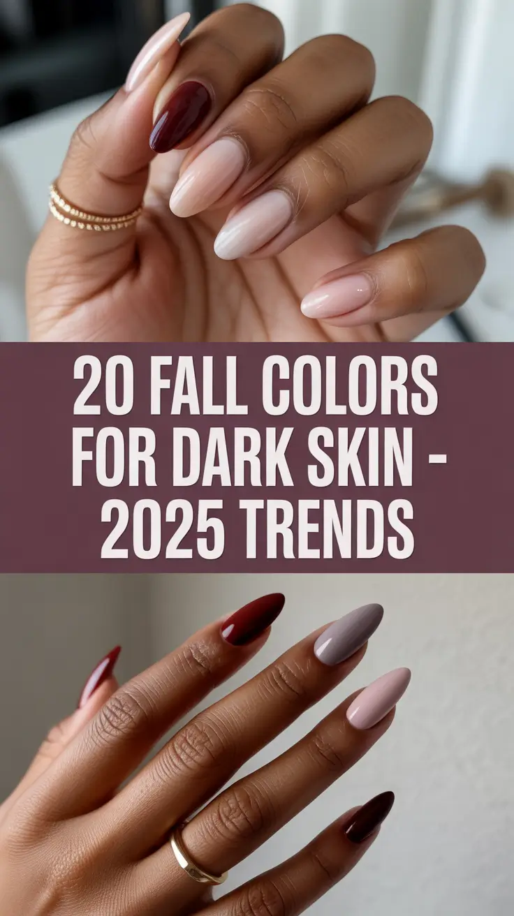 Fall Nail Colors for Dark Skin – 2025 Trends That Elevate Every Autumn Look