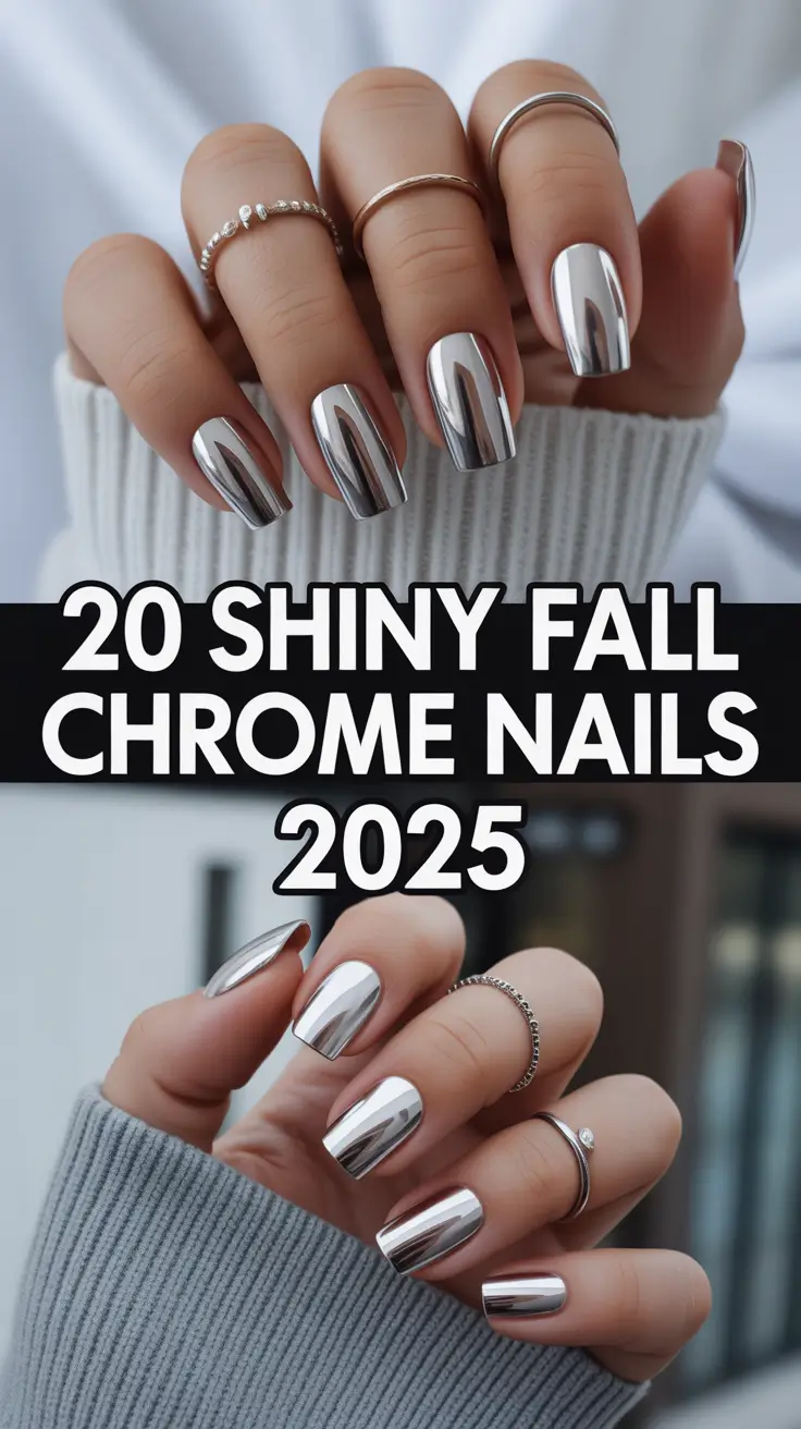 Shiny Fall Chrome Nails 2025: Bold Colors & Trendy Designs for Autumn