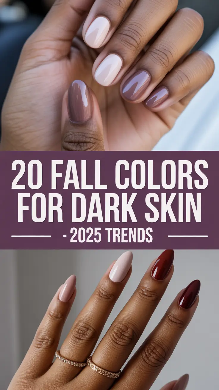 Fall Nail Colors for Dark Skin – 2025 Trends That Elevate Every Autumn Look