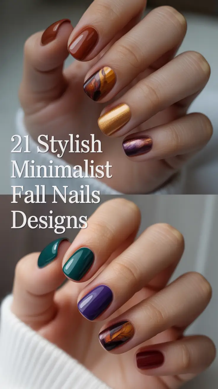 Stylish Minimalist Fall Nails Designs 2025 – Chic & Simple Inspo for the Season