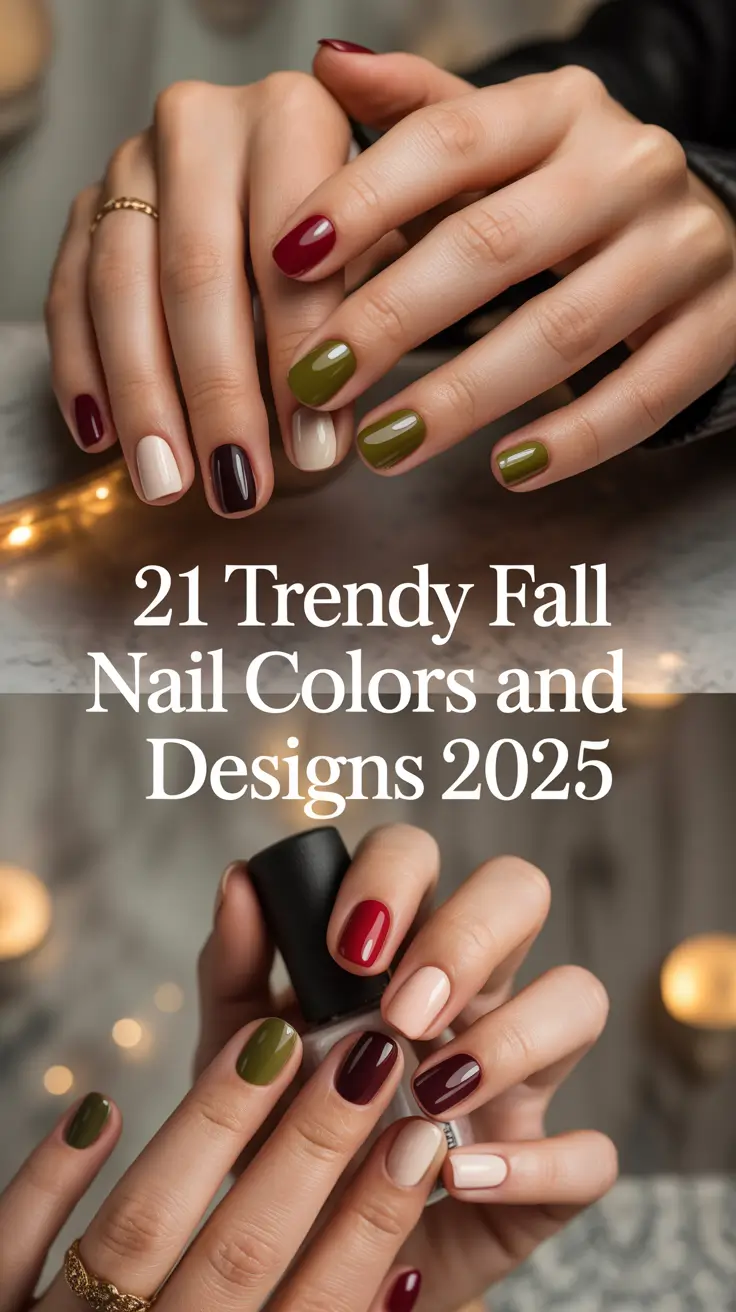 Trendy Fall Nail Colors and Designs 2025: Pretty, Neutral & Bold Autumn Ideas