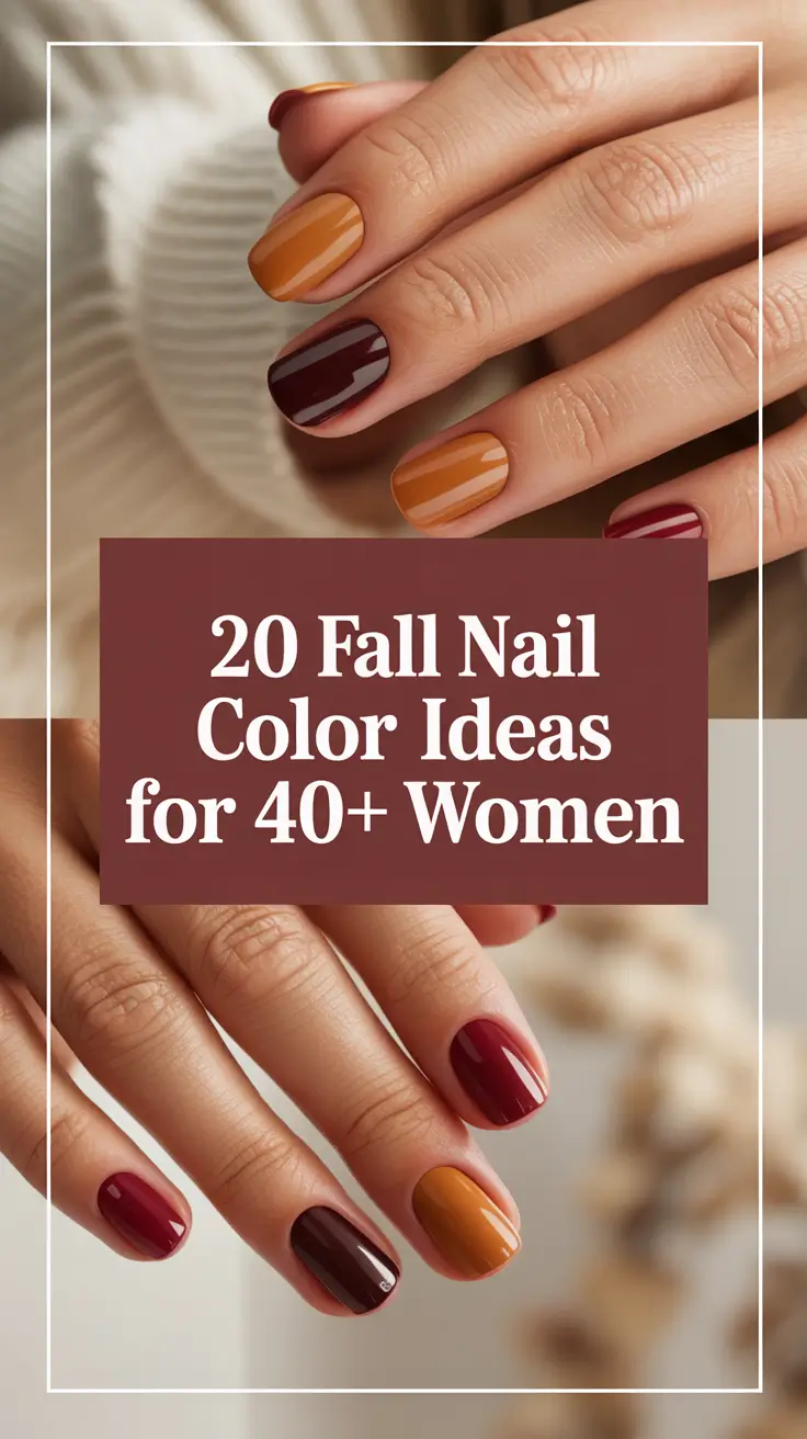 Fall 2025 Nail Color Ideas for 40+ Women – Stylish & Timeless Inspiration