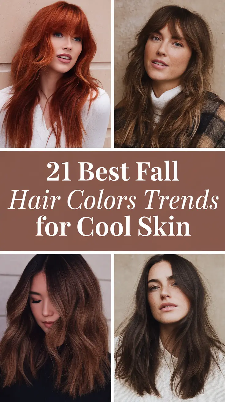 Best Fall Hair Colors Trends 2025 for Cool Skin Tones