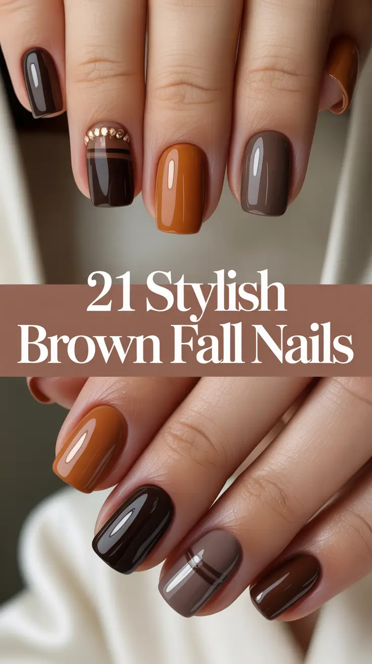 Stylish Brown Fall Nails 2025: Inspo & Trendy Designs for the Season