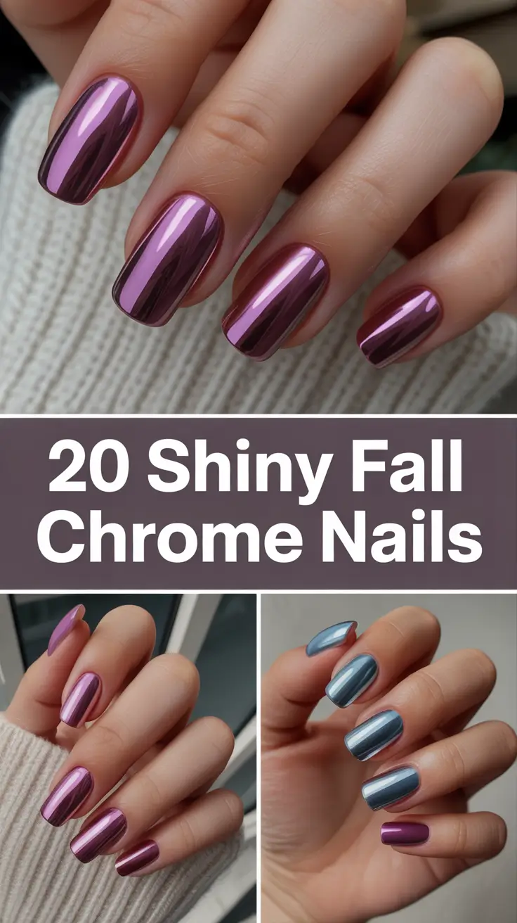 Shiny Fall Chrome Nails 2025: Bold Colors & Trendy Designs for Autumn
