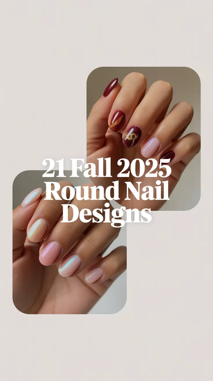Fall 2025 Round Nail Designs: Cute, Simple & Stylish Ideas for Every Length
