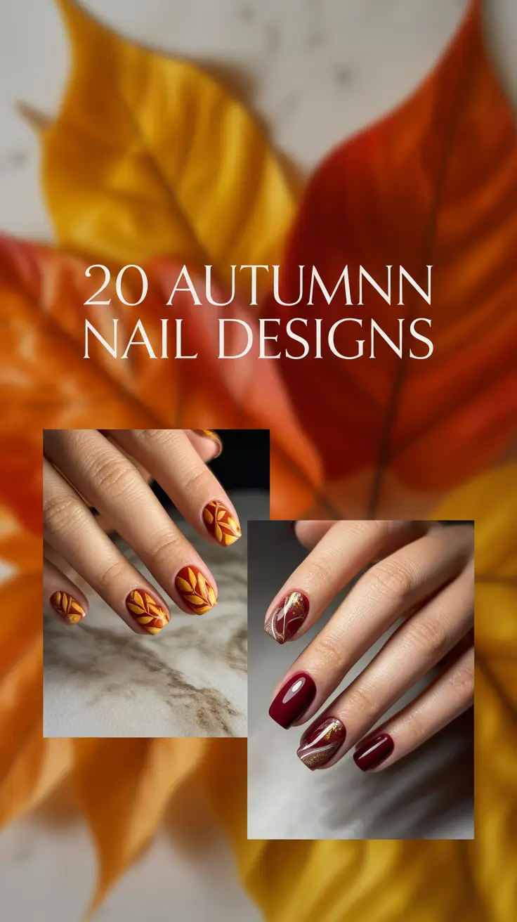 2025 Autumn Nail Designs – Trendy, Cozy & Chic Fall Manicure Ideas