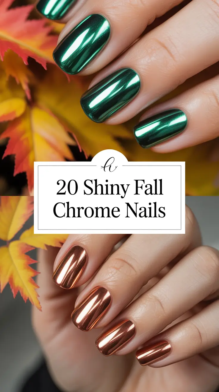 Shiny Fall Chrome Nails 2025: Bold Colors & Trendy Designs for Autumn
