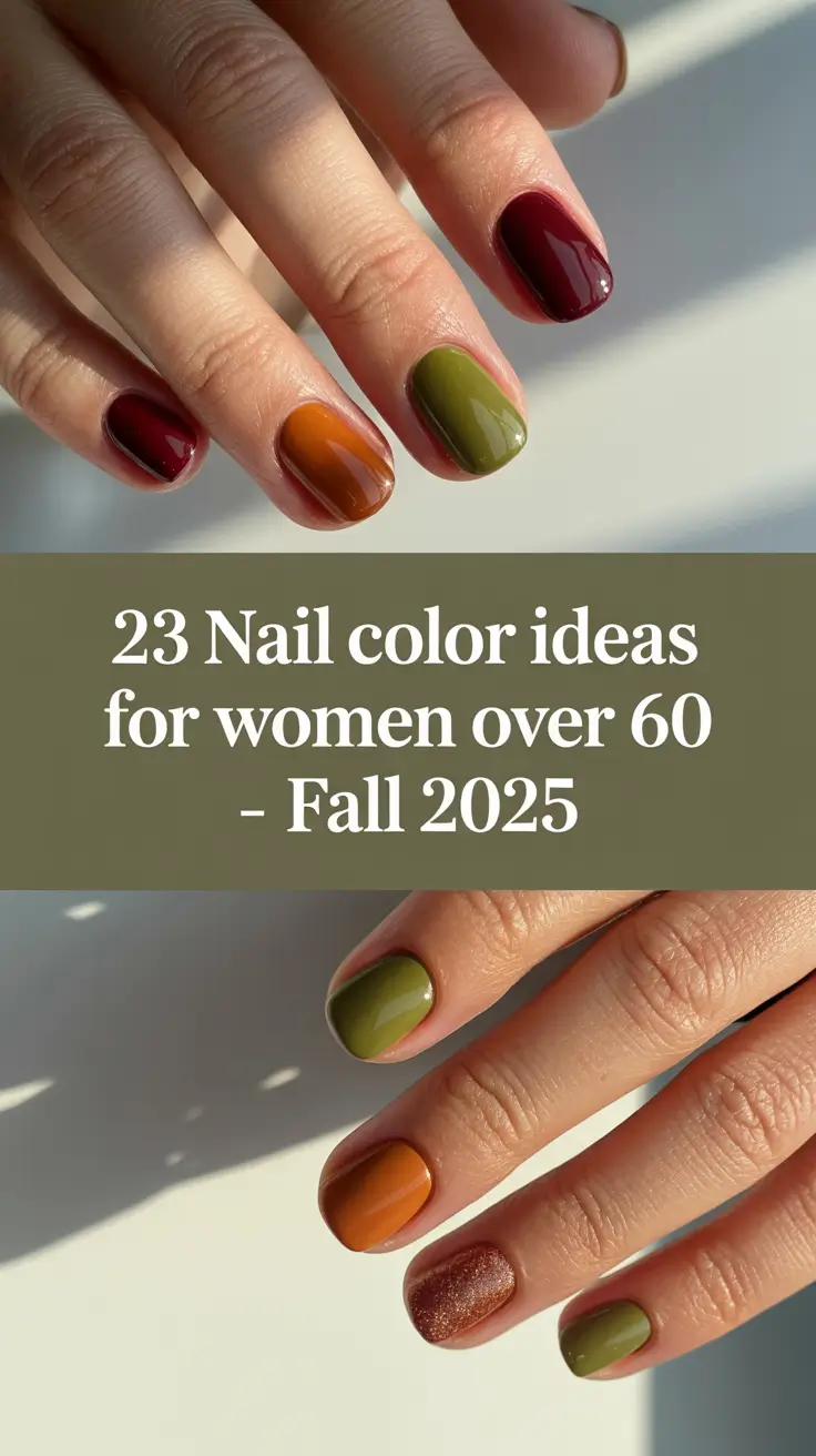 Nail Color Ideas for Women Over 60 – Fall 2025: Elegant & Modern Choices