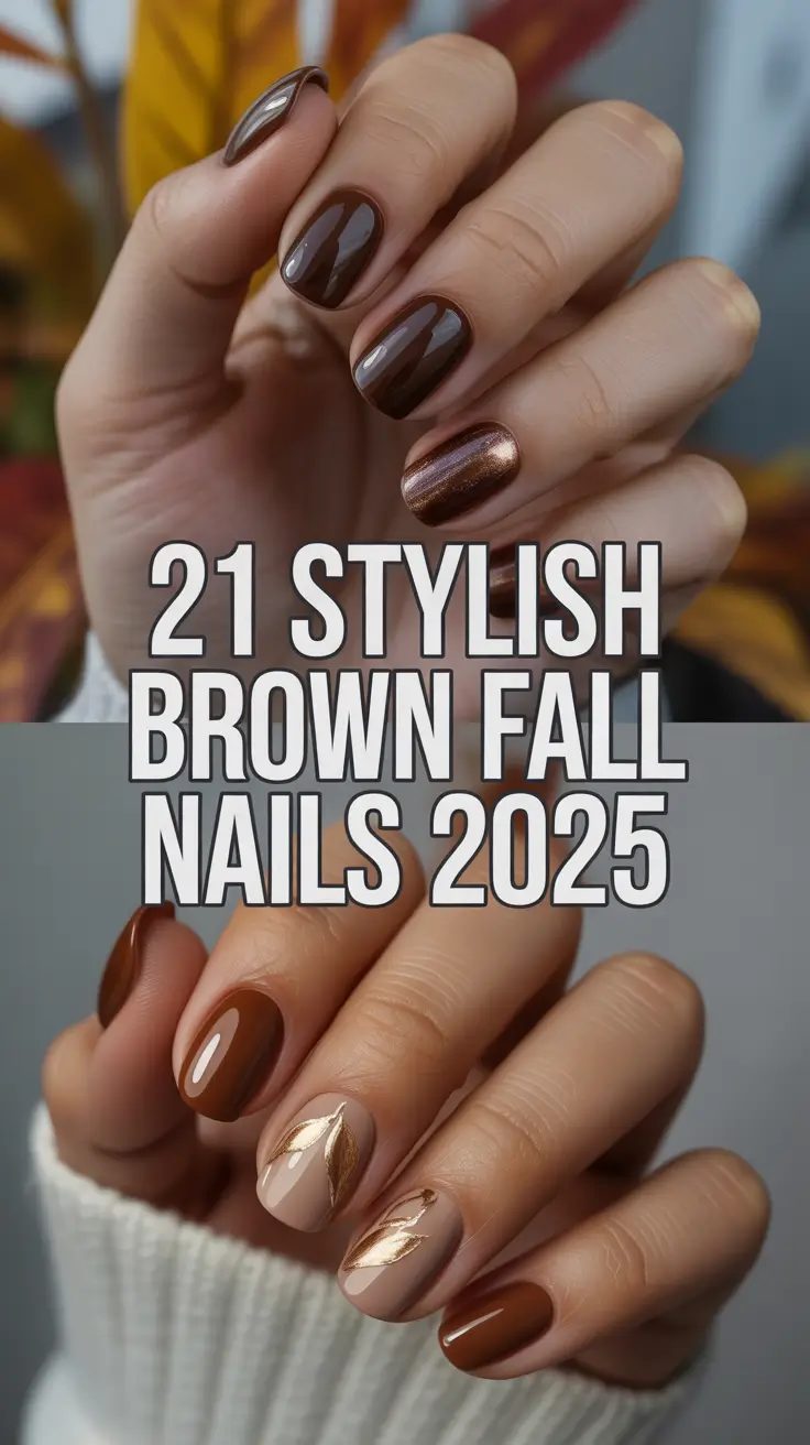 Stylish Brown Fall Nails 2025: Inspo & Trendy Designs for the Season