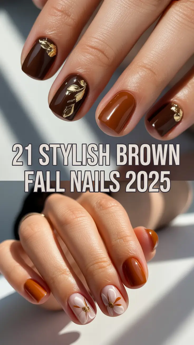 Stylish Brown Fall Nails 2025: Inspo & Trendy Designs for the Season