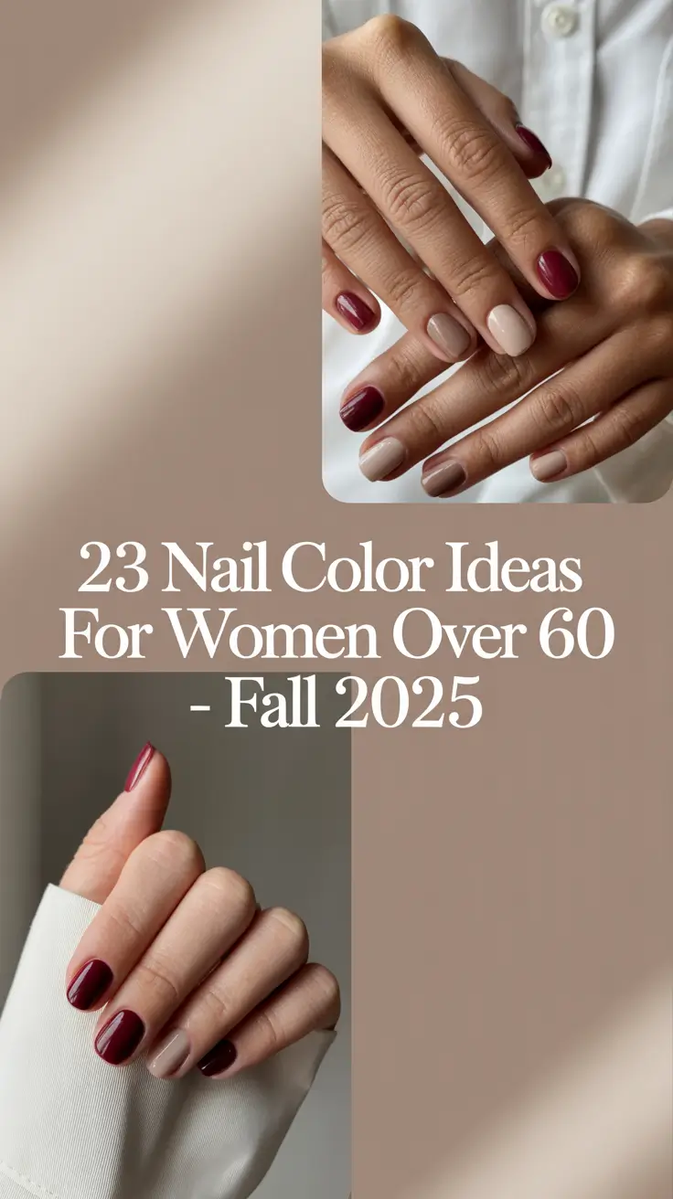 Nail Color Ideas for Women Over 60 – Fall 2025: Elegant & Modern Choices
