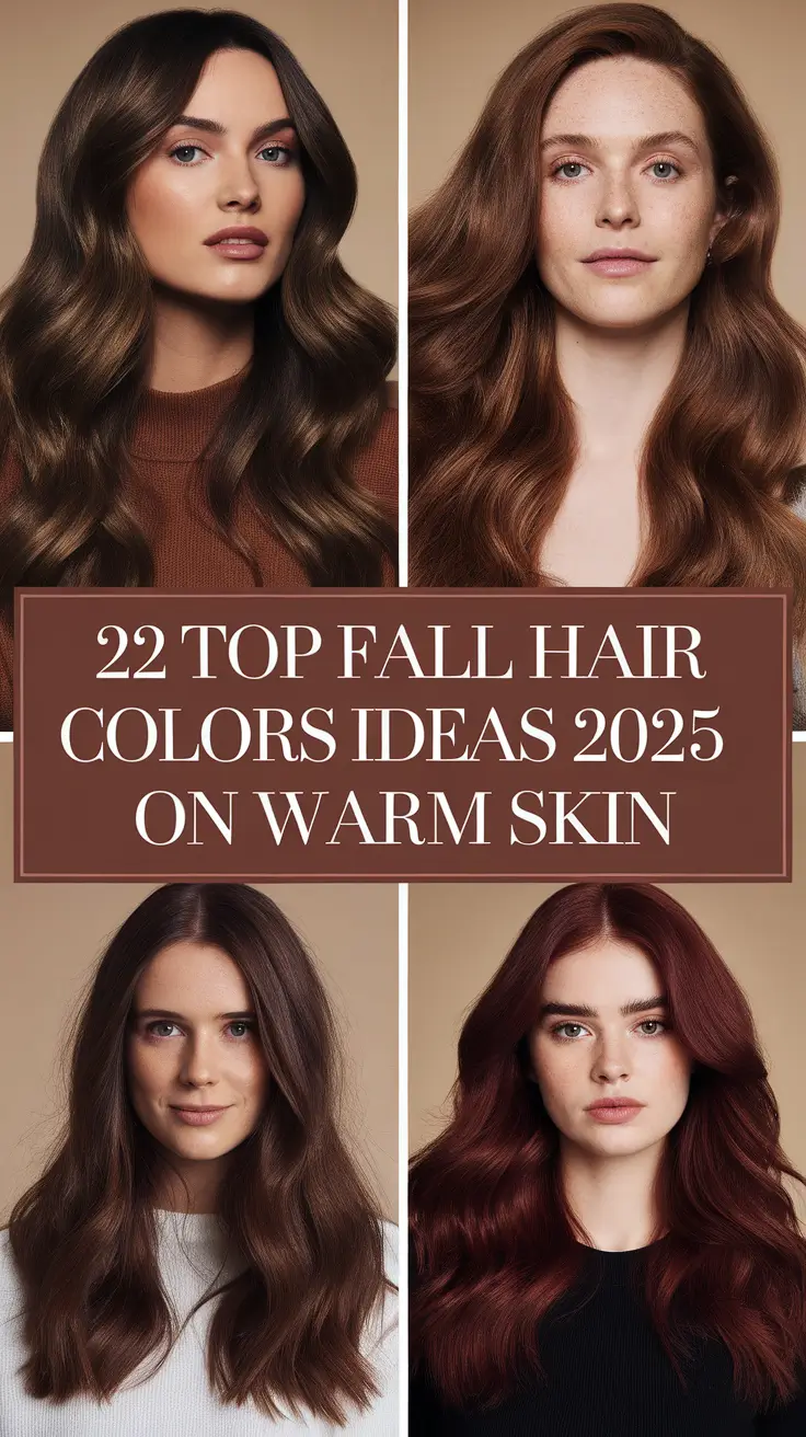 Top Fall Hair Colors Ideas 2025 on Warm Skin That Flatter Every Shade, from Tan to Olive