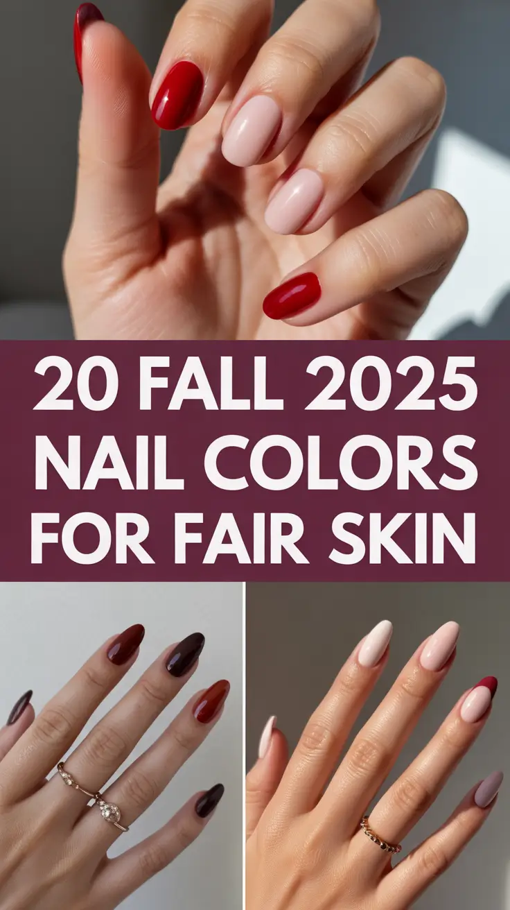 Fall 2025 Nail Colors for Fair Skin – Trendy Shades to Flatter Every Look