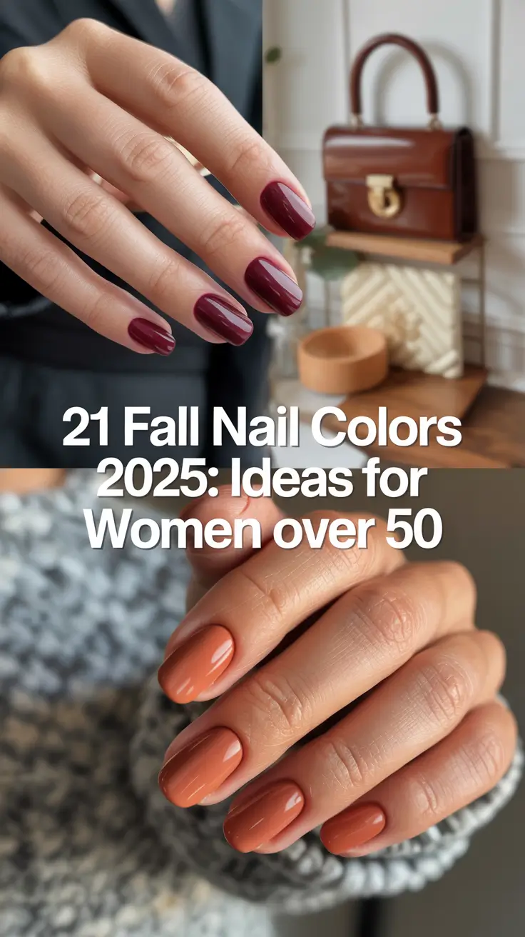 Fall Nail Colors 2025: Ideas for Women Over 50 That Are Stylish & Timeless