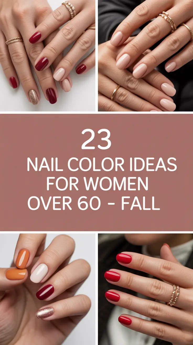 Nail Color Ideas for Women Over 60 – Fall 2025: Elegant & Modern Choices