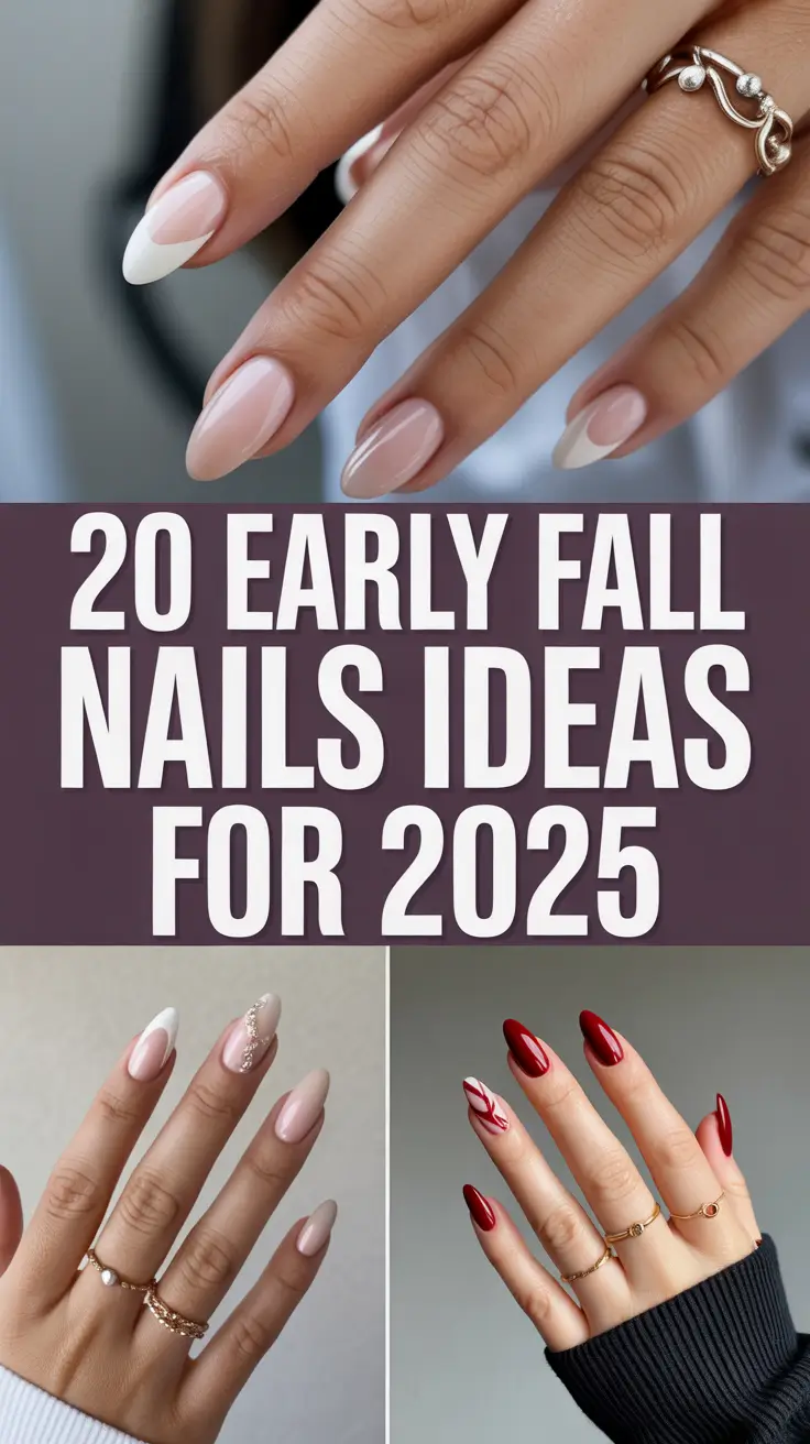 Early Fall Nails Ideas for 2025: Inspo Designs in Almond, Chrome, and Sage Green