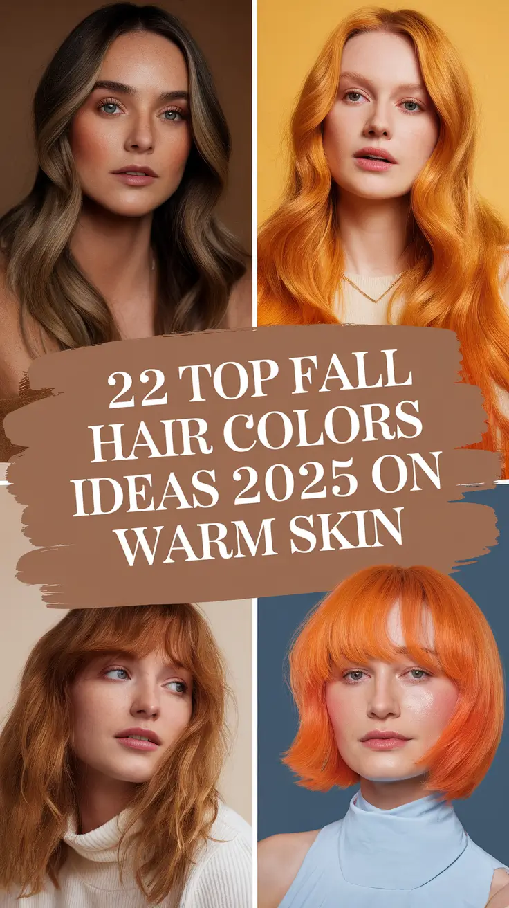 Top Fall Hair Colors Ideas 2025 on Warm Skin That Flatter Every Shade, from Tan to Olive