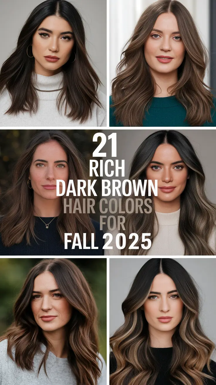 Rich Dark Brown Hair Colors for Fall 2025: 21 Timeless Ideas That Add Warmth and Glow