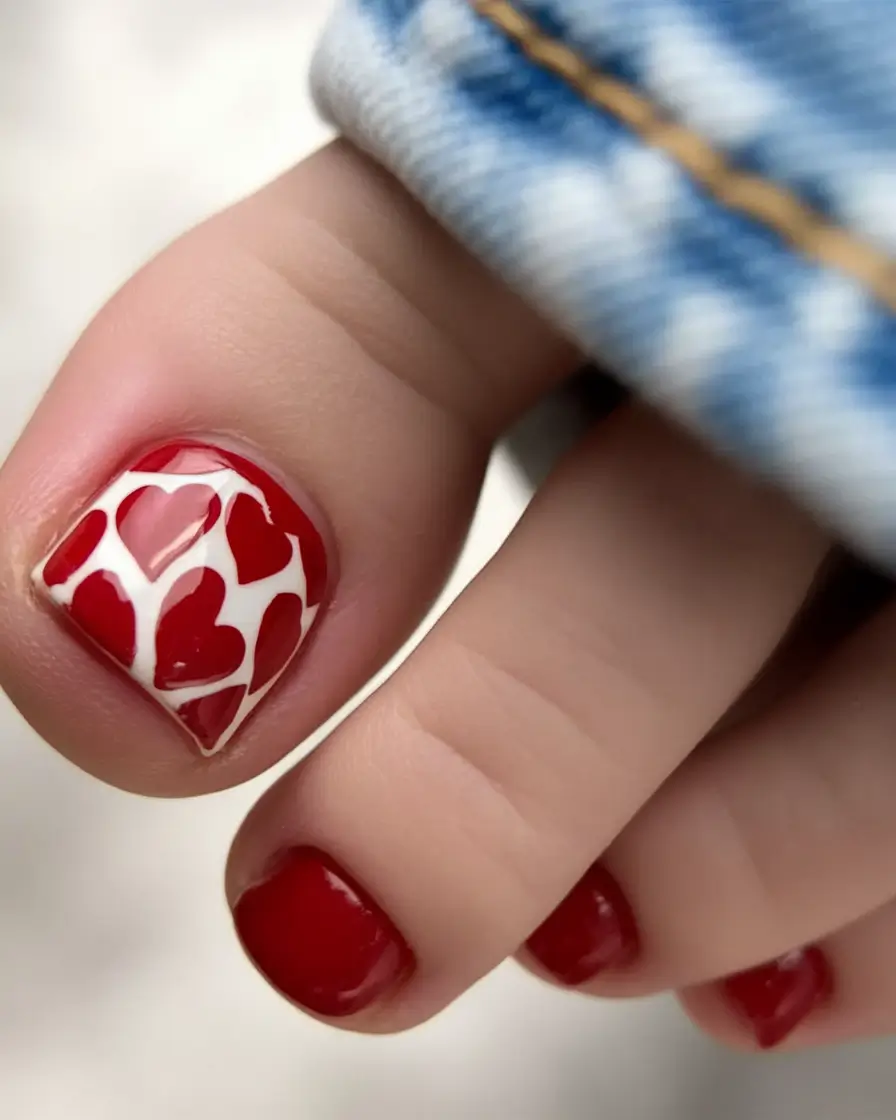 Stylish Fall Toe Nail Colors 2025 Hearts in Autumn