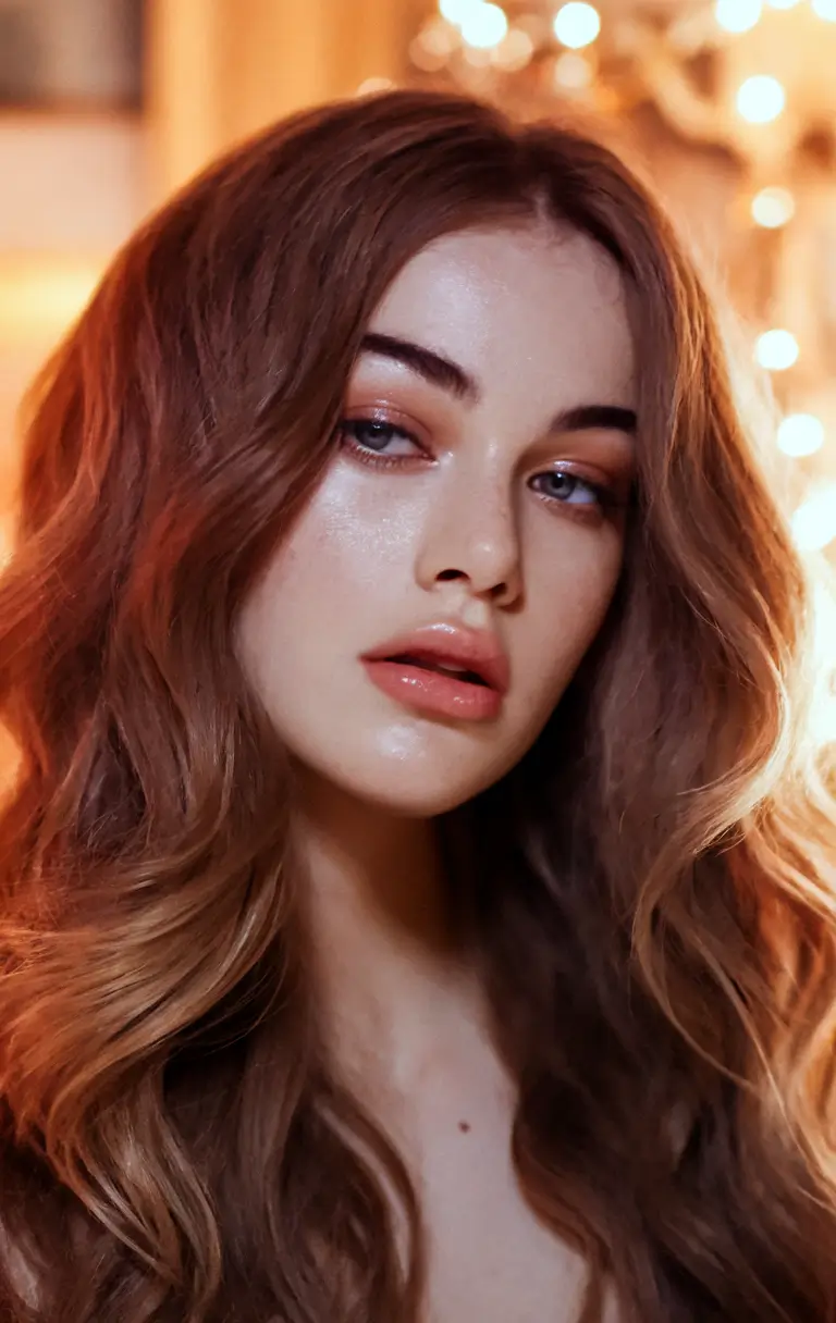 Top Fall Hair Colors Ideas 2025 on Warm Skin Soft Cocoa Melt with Golden Ends
