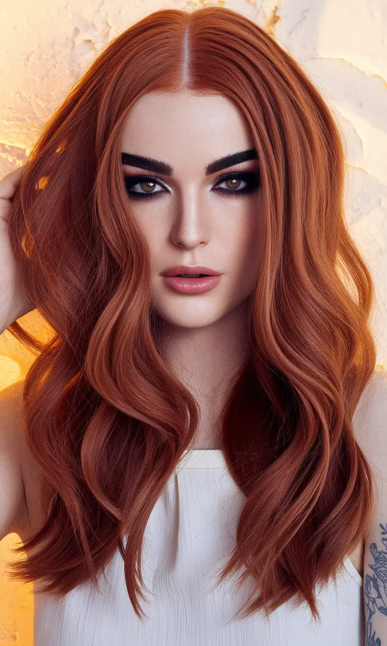 Top Fall Hair Colors Ideas 2025 on Warm Skin Cinnamon Burnt Copper for Yellow Undertones