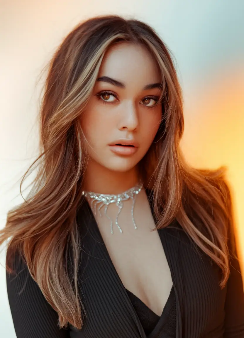 Top Fall Hair Colors Ideas 2025 on Warm Skin Golden Balayage on Tan Skin