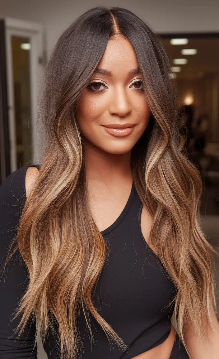 Warm Hair Colors to Try This Fall 2025 Warm Buttery Bronde Blending