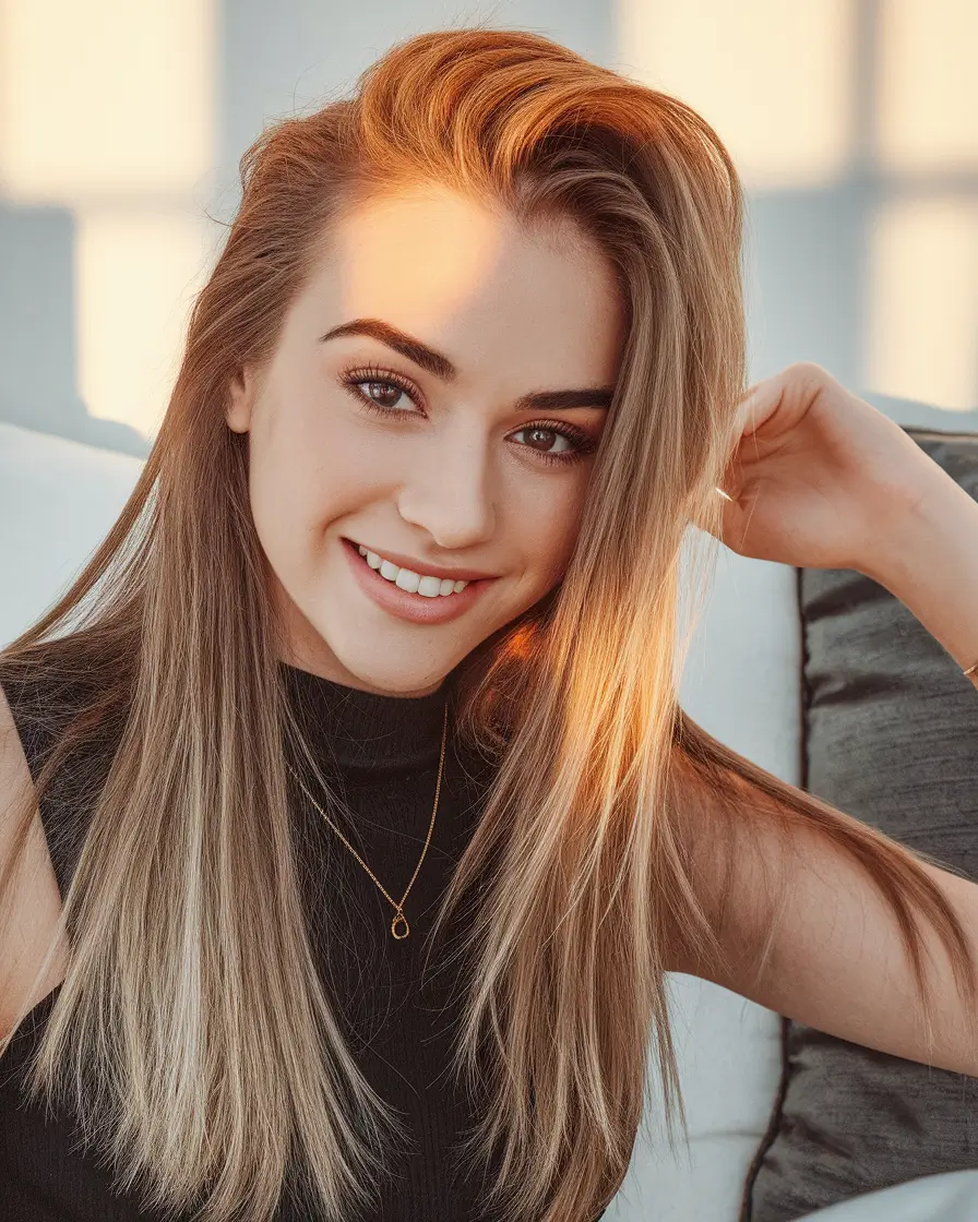 Warm Hair Colors to Try This Fall 2025 Sun-Kissed Bronze with a Youthful Flip