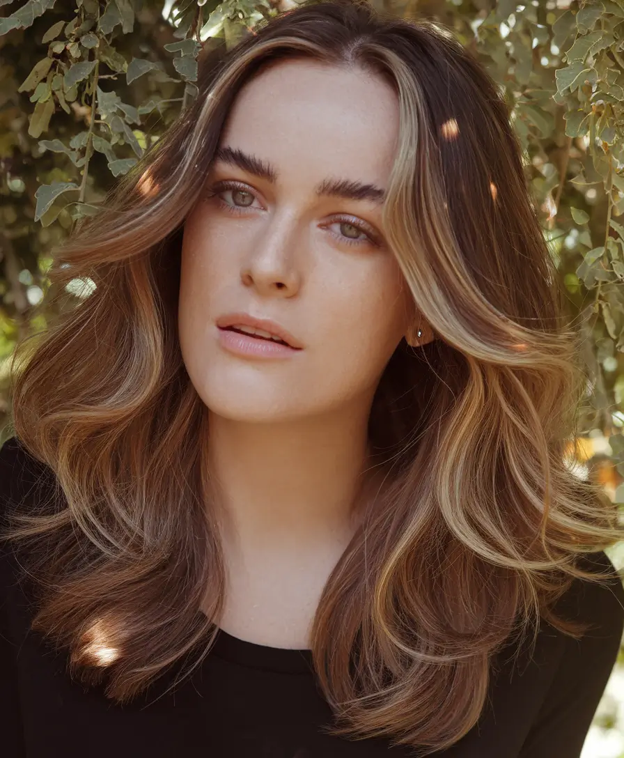 Balayage Hair Color for Winter 2025-2026 Layered Balayage with Natural Lightness