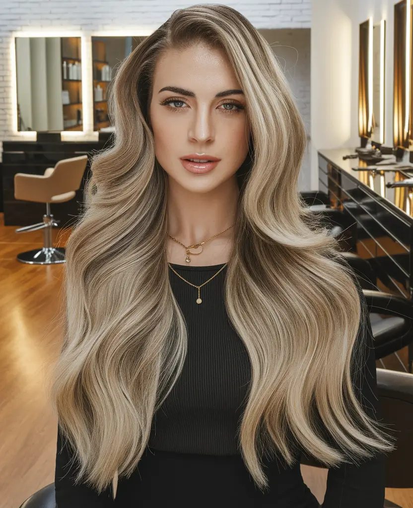 Balayage Hair Color for Winter 2025-2026 Hollywood-Inspired Balayage Waves