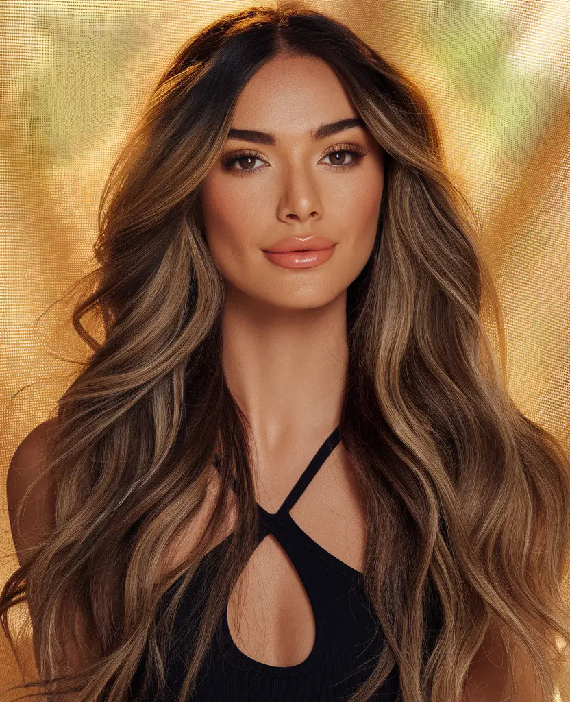 Balayage Hair Color for Winter 2025-2026 Dimensional Balayage with Soft Golden Glow