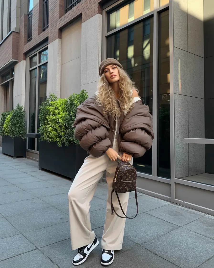 Best Winter 2025-2026 Looks to Try This Season Coffee-Toned Puffer Cool