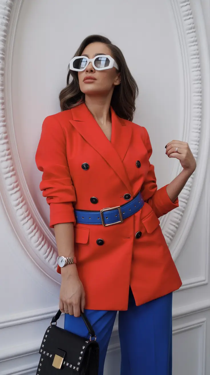 Comfy Winter Outfit Inspiration 2025 - 2026 Bold Colorblocking Confidence