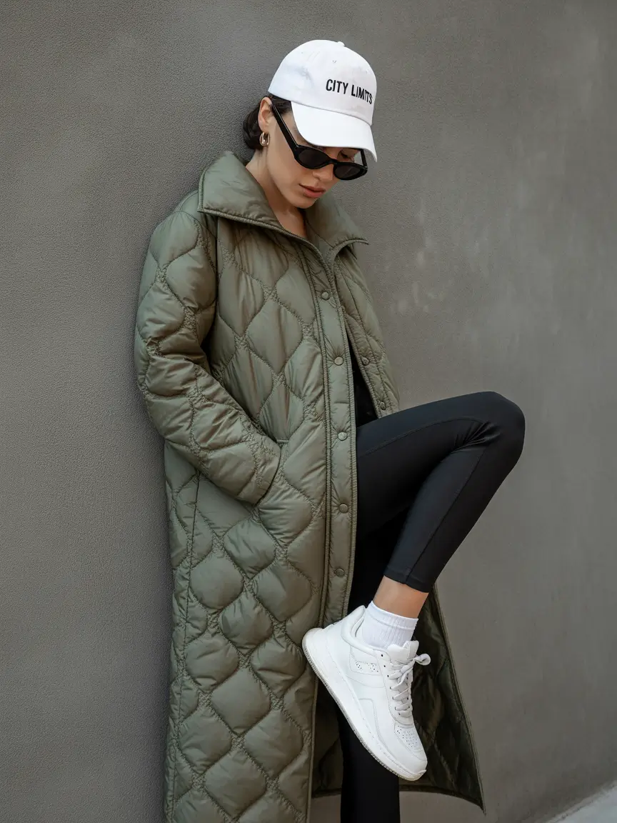 Comfy Winter Outfit Inspiration 2025 - 2026 Sporty Quilted Energy
